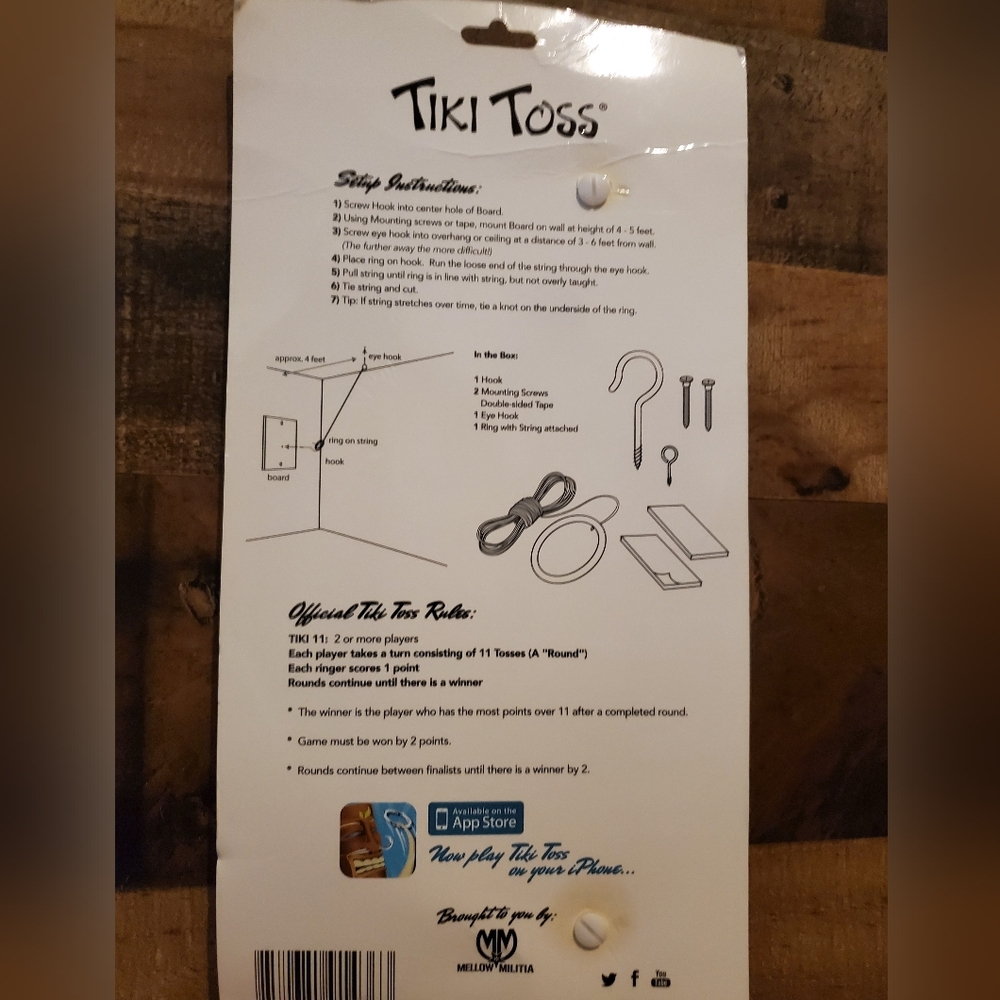 Tiki Toss Sportsman Series Bass Fishing Hook and Ring Toss Family Game -… - Picture 3 of 4